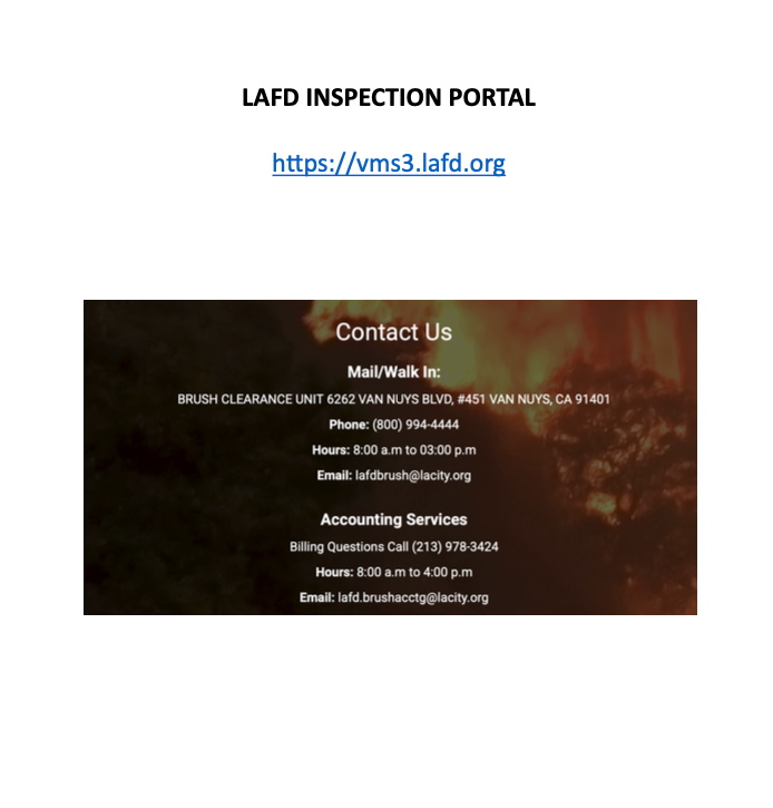 LADF Inspection Portal